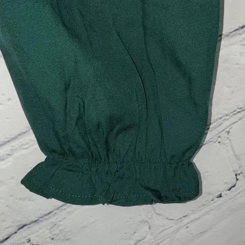 COOLMEE MATERNITY Hunter Green Long-sleeved Dress Stretchy - Picture 5 of 11